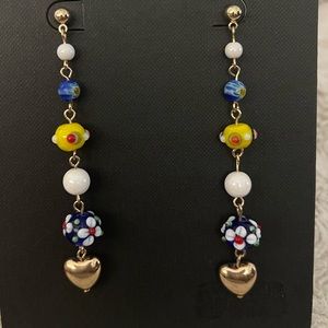 Ava & Aiden glass bead earrings